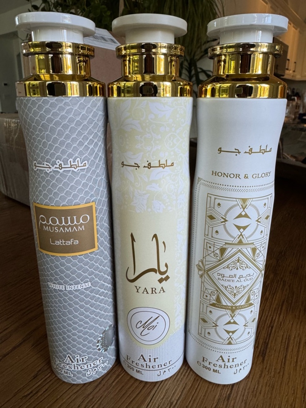 SALE Lattafa Musamam, Yara & Honor & Glory Set - Gold, White, Cream